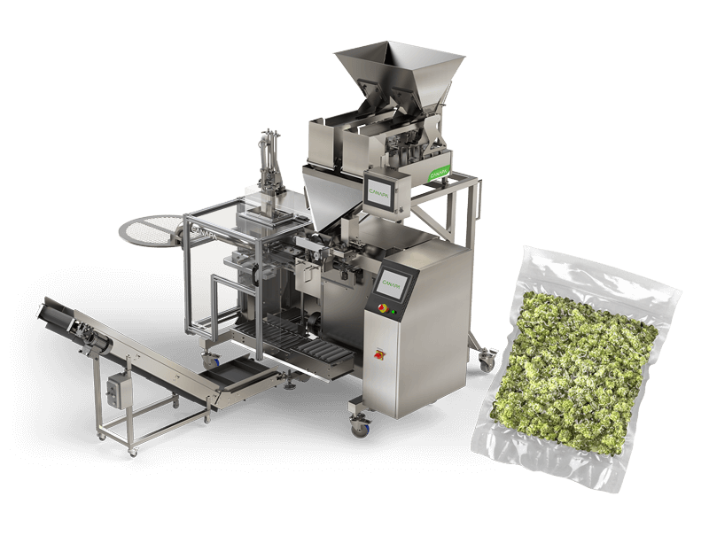 Cannabis vacuum bag packaging machine