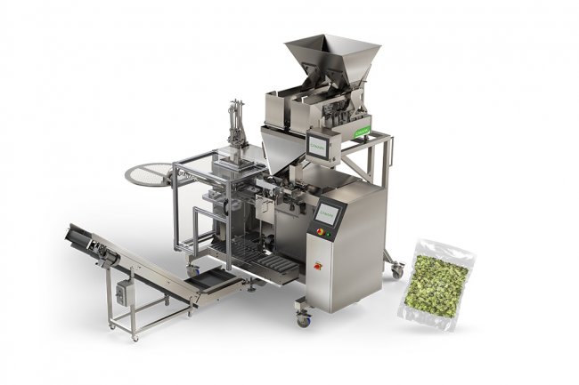 Vacuum sealing cannabis machine for bulk cannabis manufacturing