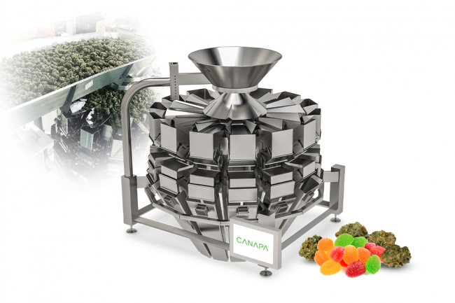 Cannabis weigh filling machine