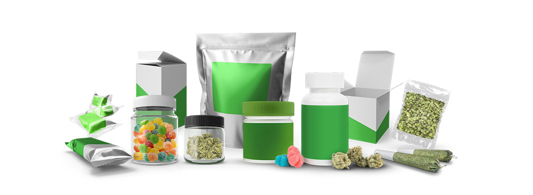 Example cannabis products packaged by our machinery