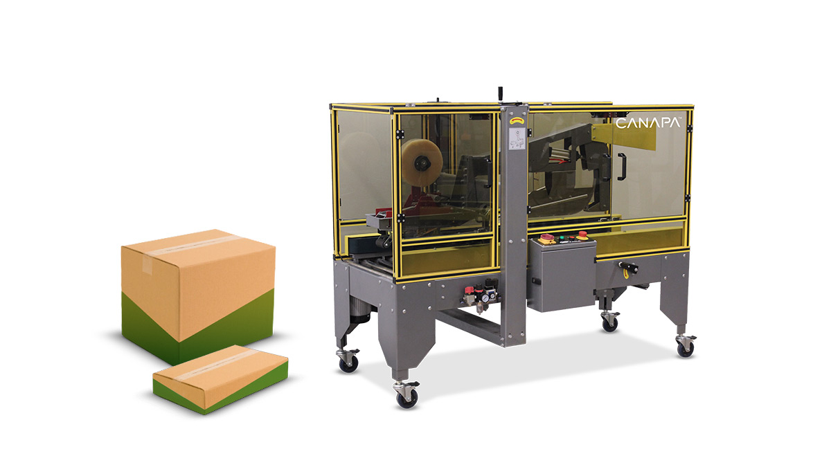 Canapa EZ Tape Sealer package sealing machine with example end products