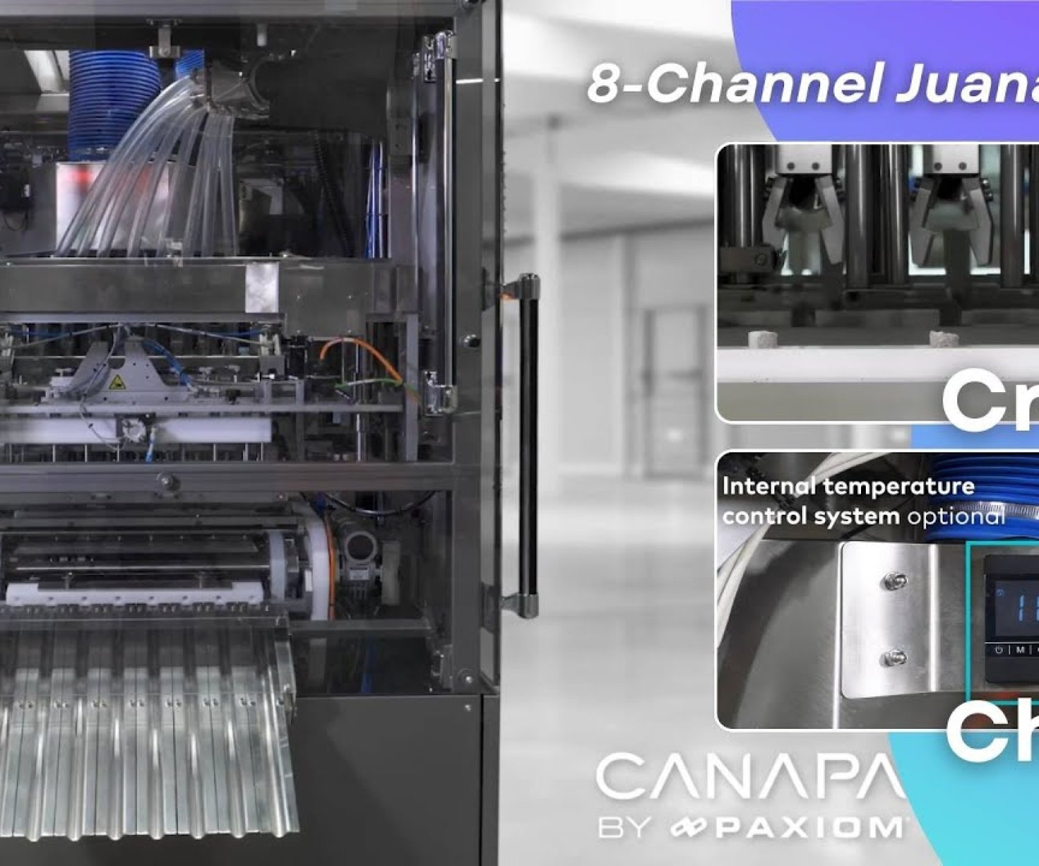 8-Channel JuanaRoll with Chiller & Push-Down Crown Style Station Options