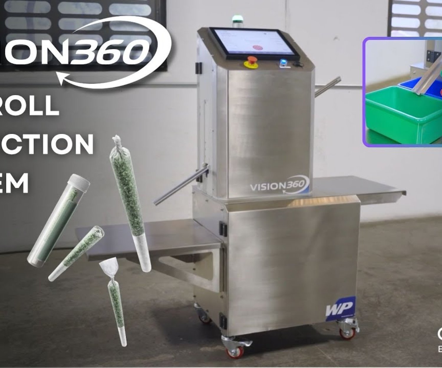 Canapa Vision360 automatically inspects pre-rolls and joints for any imperfections